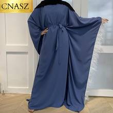 Новое поступление мусульманская Мода Арабский женская мусульманская одежда Caftan Дубай бабочка летучая мышь рукава абайя 2024 - купить недорого