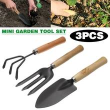 3Pcs Mini Gardening Tool Set Cultivator Fork Trowel Shovel Home Tools Garden Plants Digging  Weeding Loosening Soil 2024 - buy cheap