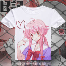 Future Diary Gasai Yuno Amano Yukiteru  Cosplay Costume Cloth Adult Kids Child Short Sleeve T Shirt T-shirt 2024 - buy cheap