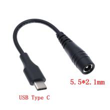 DC5.5 x 2.1 mm Female jack to Type-C USB 3.1 Male Plug Micro usb male DC Power Connector Adapter DC to Type c male 10cm* 2024 - buy cheap