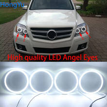 For MERCEDES BENZ GLK CLASS X204 2010 2011 2012 Super Bright white color 3528 SMD led Angel Eyes kit daytime running light DRL 2024 - buy cheap