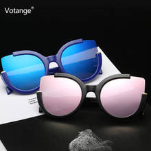 Votange Cat Eye Semi Rimless Sunglasses Women Glasses Frame Vintage Oversized Feminino Sun Eyewear UV400 Oculos De Sol очки E082 2024 - buy cheap