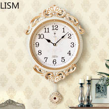 Silent Luxury Wall Clock Large Pendulum Clocks Wall Home Decor 3d Vintage American Shabby Chic Wall Watch Gold White Seahawks 2024 - buy cheap