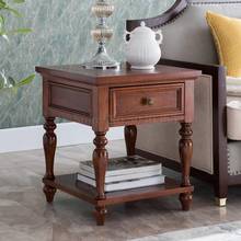 American corner several solid wood sofa side living room coffee table square bedside table simple side table corner table 2024 - buy cheap