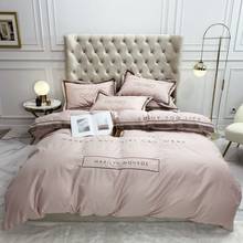 2020 Ribbon Bedding Sets egyptian cotton Beddingset embroidery Bed Linen Duvet Cover Bed Sheet Pillowcase 4pcs bed Sets 2024 - buy cheap