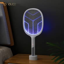 Japan 2in1 Electric Insect Racket Swatter Zapper USB 1200mAh Rechargeable Mosquito Swatter Kill Fly 3 Network Bug Zapper 2024 - buy cheap