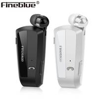 Fineblue f990 fone de ouvido sem fio bluetooth, mais novo fone de ouvido esportivo motorista, telescópico em clipe estéreo, vibração, luxo 2024 - compre barato