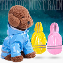 5 Colors Pet Dog Raincoat Four Seasons Reflective Poncho Puppy Waterproof Clothes Hoodie Chihuahua Teddy Outdoor Clothing 2024 - buy cheap