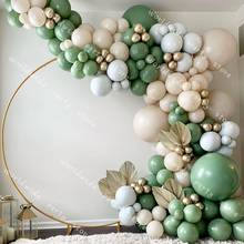 Conjunto de balões, de látex, retrô, verde, fosco, arco, decoração para festa de casamento, dia dos namorados, chá de bebê, decoração 2024 - compre barato