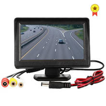 4.3 Inches Car Monitor For Rear View Camera TFT LCD Display Reverse Camera Monitor HD Digital Color Video Input Screen NTSC PAL 2024 - купить недорого