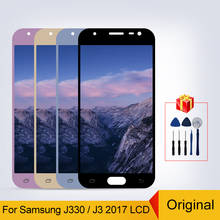 Оригинальный сенсорный ЖК-экран для Samsung Galaxy J3 2017, J330, J330F, дигитайзер, дисплей, запасные части для J3 Pro 2017, зеркальный ЖК-дисплей 2024 - купить недорого