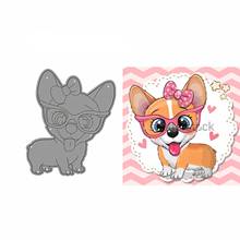 New 2019 Metal Cutting Dies and Scrapbooking For Paper Making Cute Dog Background Embossing Without Stamps Frame Card Craft 2024 - buy cheap