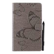 Protect Shell Stand Cover Tablet Case For Samsung Galaxy Tab A SM-T290/T295/T297 8.0 inch 2019 3D Butterfly PU Leather Funda+pen 2024 - buy cheap