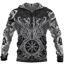 Viking ODIN'S RAVENS 3D Printed Men Hoodie Harajuku Fashion Hooded Sweatshirt Autumn Unisex hoodies sudadera hombre WS5434 2024 - buy cheap