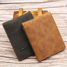 New Type Fashion Short Size Wallet Men Business Pu Leather ID Credit Card Holder Wallet Pockets Casual Men's Carteira Masculina 2024 - buy cheap