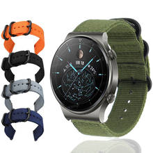 Pulseira de relógio substituível de nylon para huawei watch gt 2 pro, bracelete de lona para gtgt2 pro 2024 - compre barato