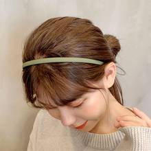 Candy Color Plastic Hair Hoop Resin Bezel Hairbands Frosted Hair Accessories For Woman Girls Anti-Slip Thin Headband Headwear 2024 - buy cheap