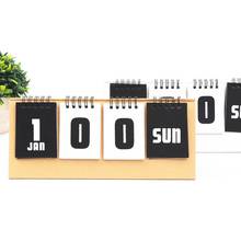 Новый 2021 простой серии вечный календарь крафт-бумажный Настольный календарь записная книжка ежедневного расписания планировщик 2024 - купить недорого