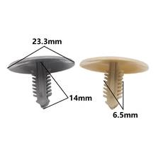 200PCS Auto roof liner trunk lining fastener retainer rivet trim Gray/Brown Car ceiling cover snaps plastic clips 2024 - buy cheap