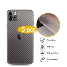 Capa protetora para smartphone, filme em fibra de carbono, proteção traseira, ideal para iphone vários modelos