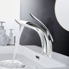 New 4 Colors Basin Faucets Rose Gold Bathroom Faucet Waterfall Single Hole Cold and Hot Water Tap Basin Faucet Mixer Taps 2024 - buy cheap