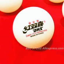 30 мячей/60 мячей DHS 3-star D40 + оригинальный мячик для настольного тенниса 3 звезды, новый материал: АБС-пластик, шарики для пинг-понга, поли 2024 - купить недорого
