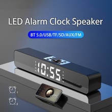 LED TV Sound Bar Alarm Clock AUX USB Wired Wireless Bluetooth Speaker Home Theater Surround SoundBar for PC TV Computer Speakers 2024 - buy cheap