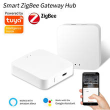 Hub inteligente de enlace de casa inteligente Tuya Zigbee, app controlador remoto inalámbrico, puente de vida inteligente, funciona con Alexa y Google 2024 - compra barato