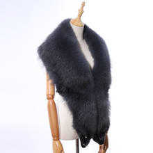 SUPPEV&STTDIO Genuine Real Whole Piece Fox Fur Women's Scarf Wraps Shawl Fur Lady Winter Cape Shrugs Fashion Scarves Pashmina 2024 - buy cheap