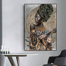 Graffiti Art African Girl Canvas Painting Abstract Posters and Prints Wall Art Pictures for Living Room Wall Decoration Cuadros 2024 - buy cheap