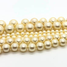 Wholesale Natural White Shell Pearl Round Loose Beads For Jewelry Making Choker Making Diy Bracelet Jewellery 4/6/8/10/12/14mm 2024 - buy cheap