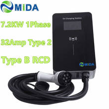 MIDA Wallbox 32Amp 7.2KW EV зарядная станция EVSE с 5M Type 2 EV зарядный кабель для электрического автомобильного зарядного устройства 2024 - купить недорого