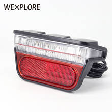 Wexplore Ebike Rear Light for Ebike Taillight Input 6V 24V 36V 48V 60V Bicycle E Bike Brike Rear Tail Light Cycling Accessories 2024 - buy cheap