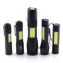 Мини Высокая мощность 2 светодиодный COB Q5 флэш-светильник USB linterna рабочий флэш-светильник фонарь перезаряжаемый аккумулятор лампа кемпинг linternas 2024 - купить недорого