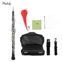 Muslady Professional C Key Oboe Semi-automatic Style Silver Plated Keys Woodwind Instrument with Oboe Reed Gloves Leather Case 2024 - buy cheap