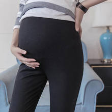 Весенняя повседневная одежда для беременных Леггинсы растягивающиеся пояс для поясницы спортивные Леггинсы Одежда для беременных женщин; Сезон осень брюки для беременных 2022 - купить недорого