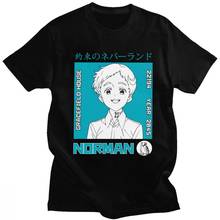 Fashion The Promise Neverland T Shirt Men Short Sleeve Japan Anime Tee Manga Norman T-Shirt Cotton Graphic Tshirt Merchandise 2024 - buy cheap