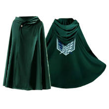 Disfraz de Anime de ataque a los Titanes, traje del regimiento de exploradores, Wings Of Liberty, capa con capucha para Halloween, bata verde con capucha 2024 - compra barato