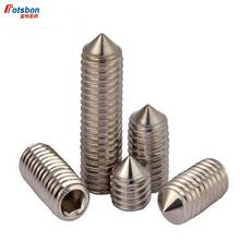 M8 Hex Socket Grub Screw Hexagon Set Screws With Cone Point Stainless Steel Vis Inoxydable Rvs Parafuso Inox Vida DIN914/ISO4027 2024 - compre barato