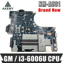 SAMXINNO For Lenovo Thinkpad E570 E570C CE570 NM-A831 Laotop Mainboard NM-A831 Motherboard with i3-6006U CPU 2024 - compra barato