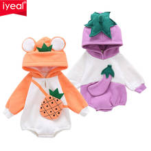 Iyeal nova primavera outono bebê macacão bonito com capuz padrão dos desenhos animados infantil menina menino jumpers corpo do miúdo roupas de bebê para 6-18m 2024 - compre barato