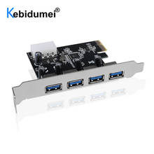 USB 3.0 PCI-E Expansion Card Adapter PCI-E 4 Port USB 3.0 HUB Controller Adapter Card For PC Laptop PCI-E Extender Card 2024 - buy cheap