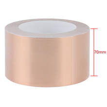Cinta de lámina de cobre de 70mm x 30m, cinta protectora de onda electromagnética EMI, antiinterferencia, conducción eléctrica 2024 - compra barato