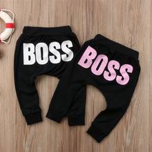 2020 Casual Fashion Active Newborn Baby Boys Girls Kids 2 Style Harem Letter Pant Toddler Kid Sweatpants Joggers Elastic Bottoms 2024 - buy cheap
