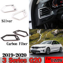 Chrome/Carbon Fiber AC Front Air Outlet Frame Decoration Covers Trim For BMW 3 Series G20 G28 2019-2020 Interior Car Accessories 2024 - buy cheap