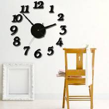 3d Luminous Real Wall Clock Rushed Mirror Wall Sticker Diy Living Room Home Decor Fashion Watches Quartz Large Wall Clocks 2024 - buy cheap