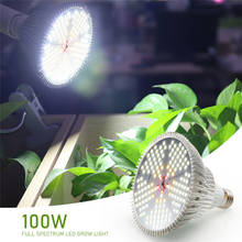 Светодиодная лампа полного спектра для выращивания растений, 100 Вт, 150 светодиодов 2024 - купить недорого