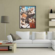 Haikyuu! Японская серия лучших аниме персонажей плакатов художественная настенная Картина на холсте для спальни домашний декор 2024 - купить недорого