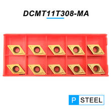 10PCS DCMT11T308 MA PC4025 High Quality Carbide Inserts External Turning Tool DCMT 11T308 CNC Lathe Cutter Tool For Hard Steel 2024 - buy cheap