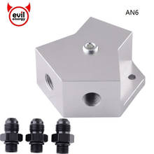 evil energy 6AN Y-Block Fitting Adapter Aluminum Fuel Male Flare Coupler High Quality Auto Accessories 1Pc 2024 - buy cheap